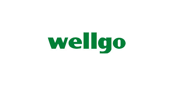 شعار Wellgo، يرمز إلى تعاون Linbo Transportation Tech مع العلامة التجارية المشهورة المعروفة بدواسات ومكونات الدراجات عالية الجودة.